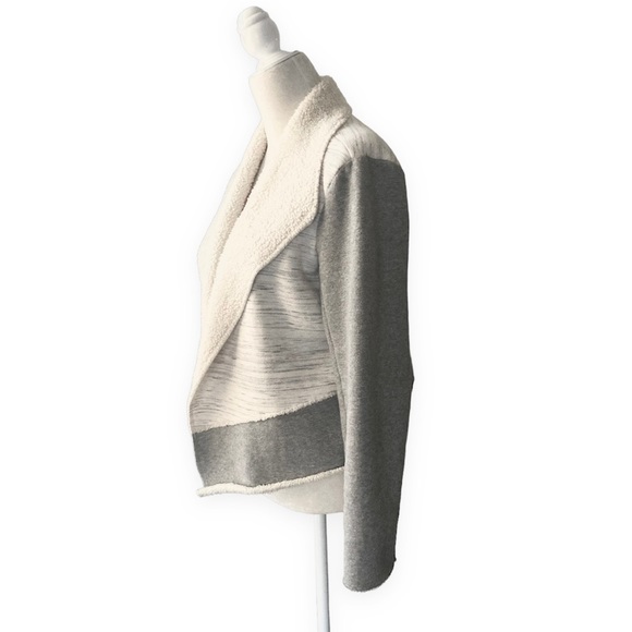 Lou&Grey Sherpa Blazer Jacket Soft Grey White M - Picture 8 of 13